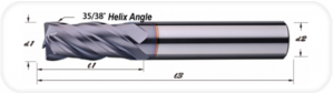 G4QE38-4T Asymmetric Helix angle - 35°/38°