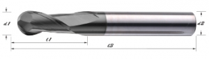 GB-2T-CVD Graphite Dedicated End Mills